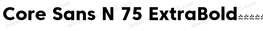 Core Sans N 75 ExtraBold字体转换